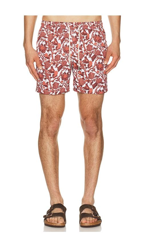 Arrels Barcelona Kabak x Lazaro Rosa Violan Classic Swim Shorts in Red in Red by ARRELS BARCELONA