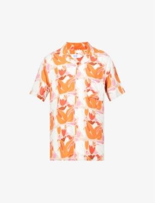 Summer Joy graphic-print relaxed-fit woven shirt by ARRELS BARCELONA