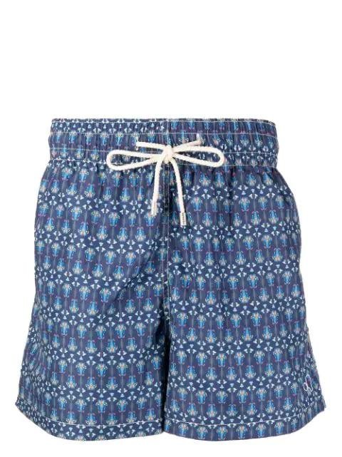 geometric floral-pattern swim shorts by ARRELS BARCELONA