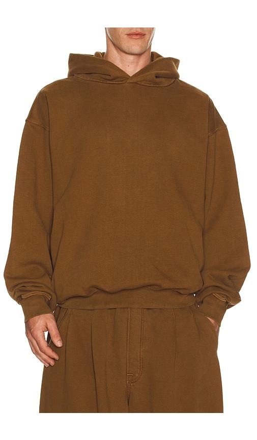 Art Community Staple Hoodie in Brown by ART COMMUNITY