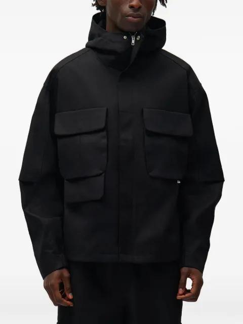 hoodied flap-pocket jacket by ARTE ANTWERP