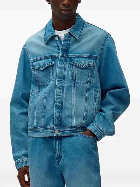 logo-patch denim jacket by ARTE ANTWERP