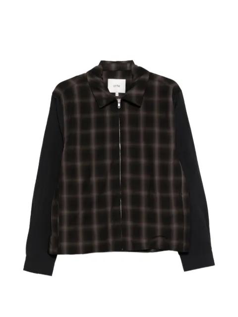 plaid-pattern zip-up jacket by ARTE ANTWERP