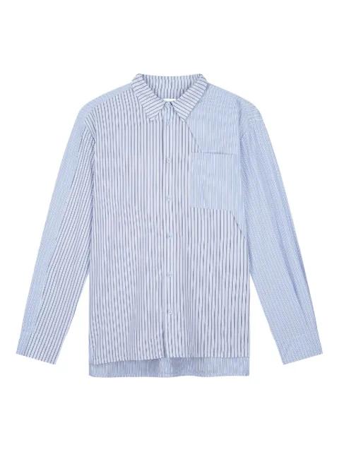 striped chest-pocket shirt by ARTE ANTWERP