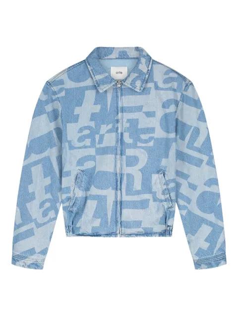 zip-fastening patterned jacket by ARTE ANTWERP