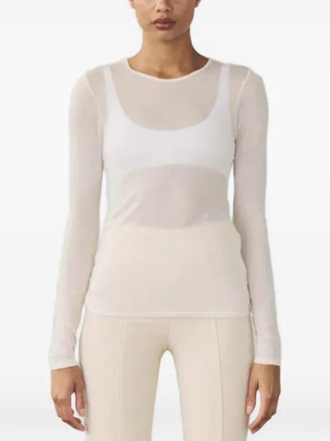 Dasha semi-sheer long-sleeve T-shirt by ARTEMIS DICIERO