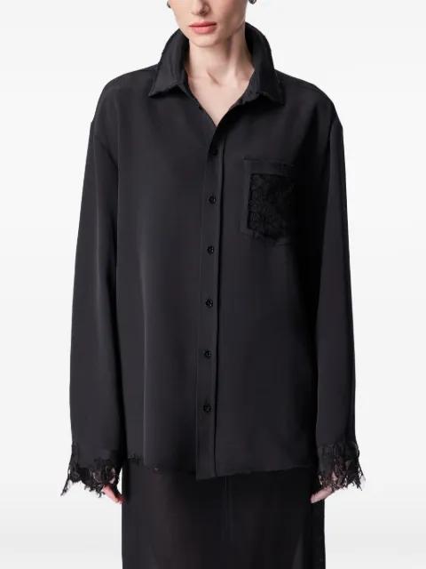 lace-panels shirt by ARTICLE TEN