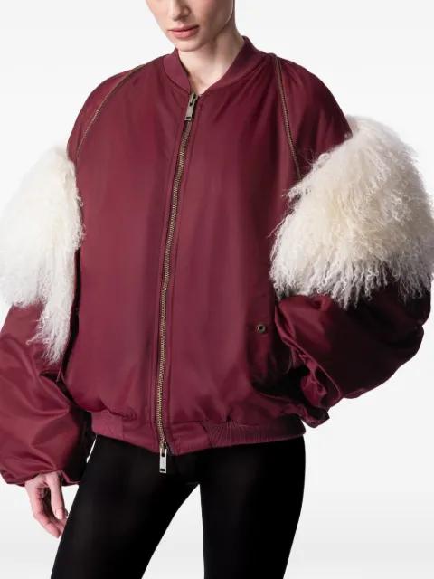 shearling-panel bomber jacket by ARTICLE TEN