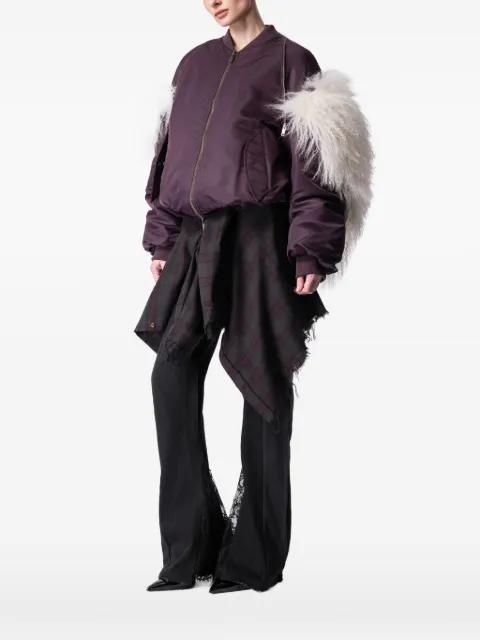 shearling-panel bomber jacket by ARTICLE TEN