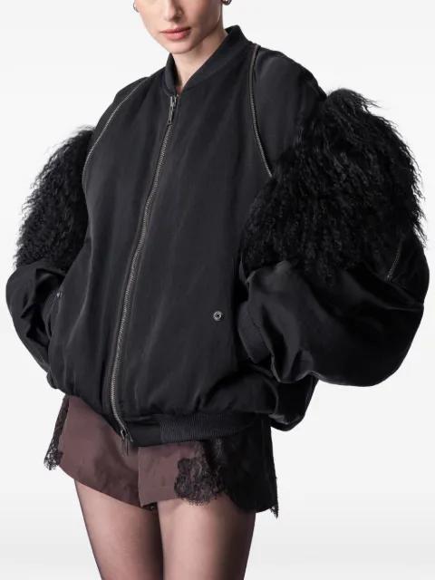 shearling-panel bomber jacket by ARTICLE TEN