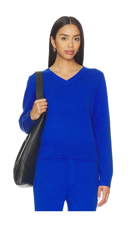 Artless Tove V-neck Sweater in Royal by ARTLESS