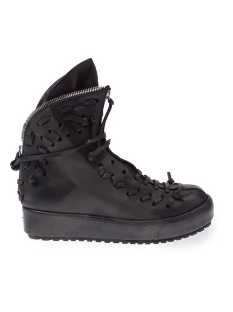 chunky zip hi-top sneakers by ARTSELAB