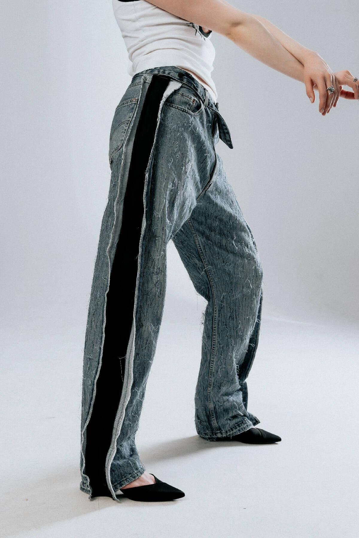 Embroidered Denim Trousers by ARTURRYBA
