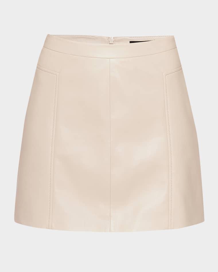 Ainsley Recycled Leather Skirt by AS BY DF