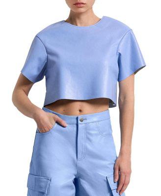 Beck Recycled Leather Tee by AS BY DF