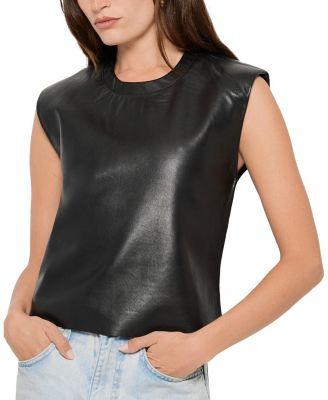 Blaze Recycled Leather Tee by AS BY DF