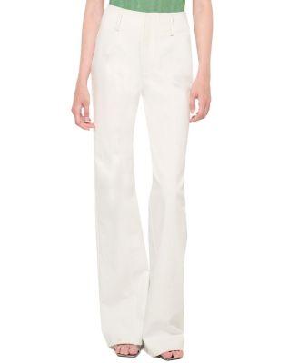 Casablanca Straight Leg Jeans in White Wash Denim by AS BY DF