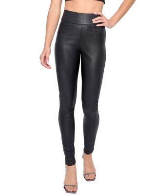 Gigi Stretch Leather Leggings by AS BY DF