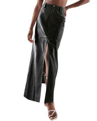 Imogen Recycled Leather Skirt by AS BY DF