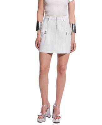 Jameson Recycled Leather Skirt by AS BY DF