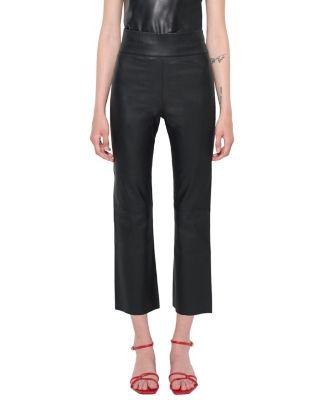 Reagan Stretch Leather Leggings by AS BY DF