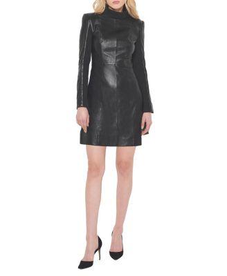 The LBD Upcycled Leather Dress by AS BY DF