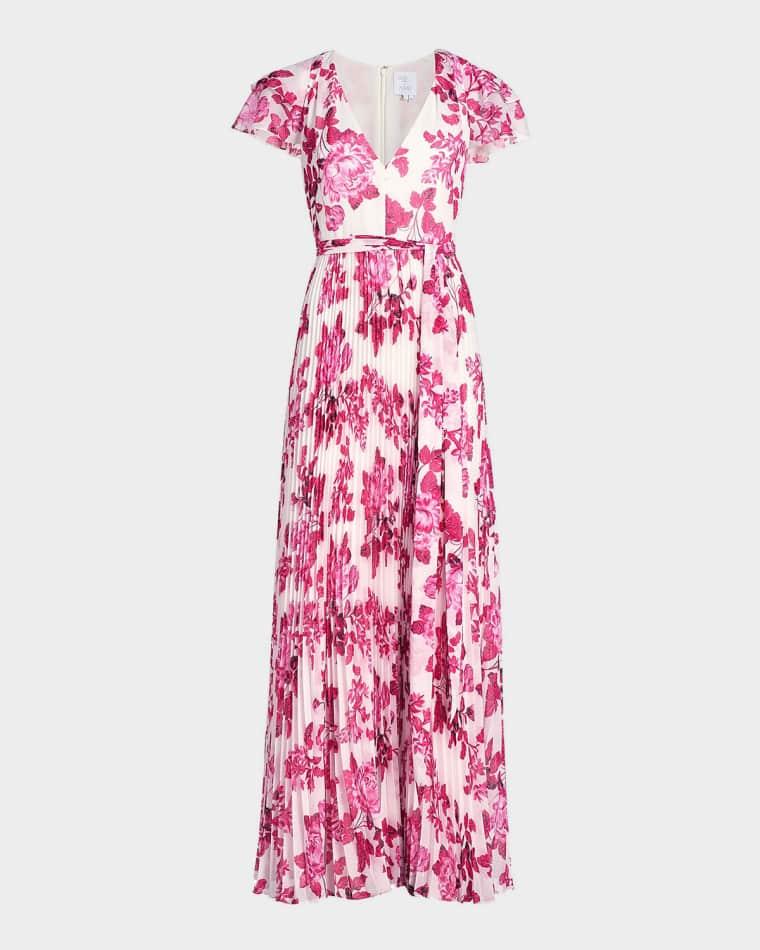 Kate Floral Wrap Maxi Dress by AS IT MAY