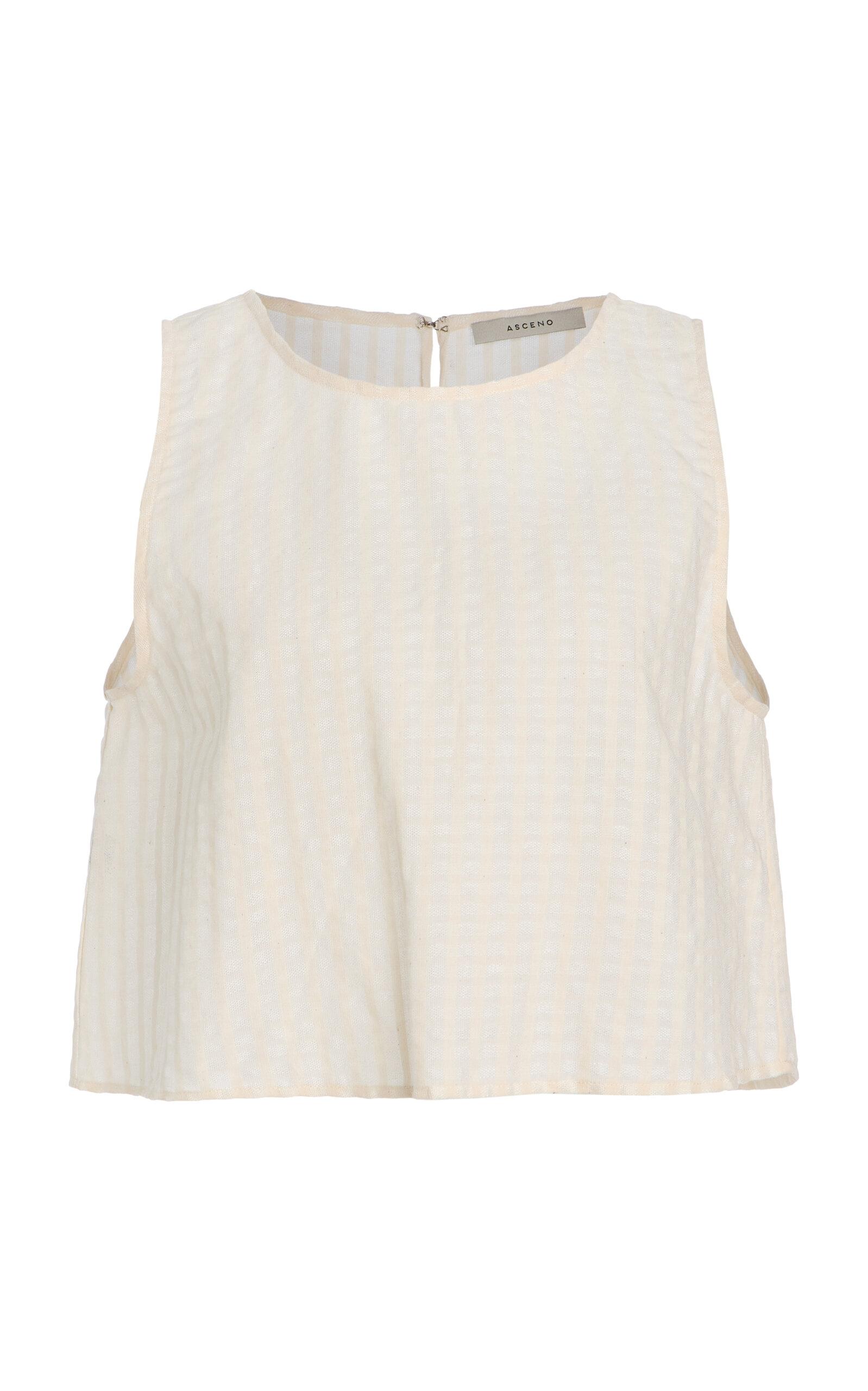 Asceno The Kobe Cotton-Linen Top -oda Operandi by ASCENO