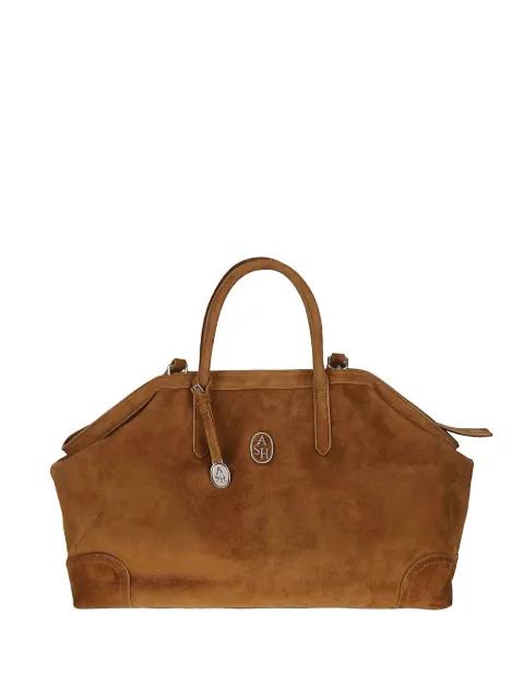 Jaqueline Texas logo-plaque suede shoulder bag by ASH