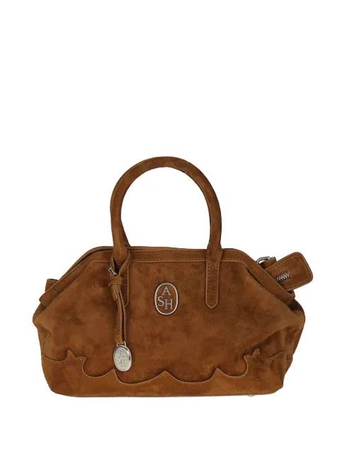 Josephine Texas logo-plaque suede shoulder bag by ASH