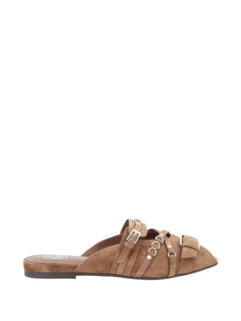 buckled suede slides by ASH