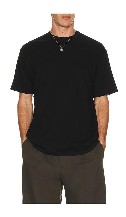 Asher Noah Supima Tee in Black by ASHER