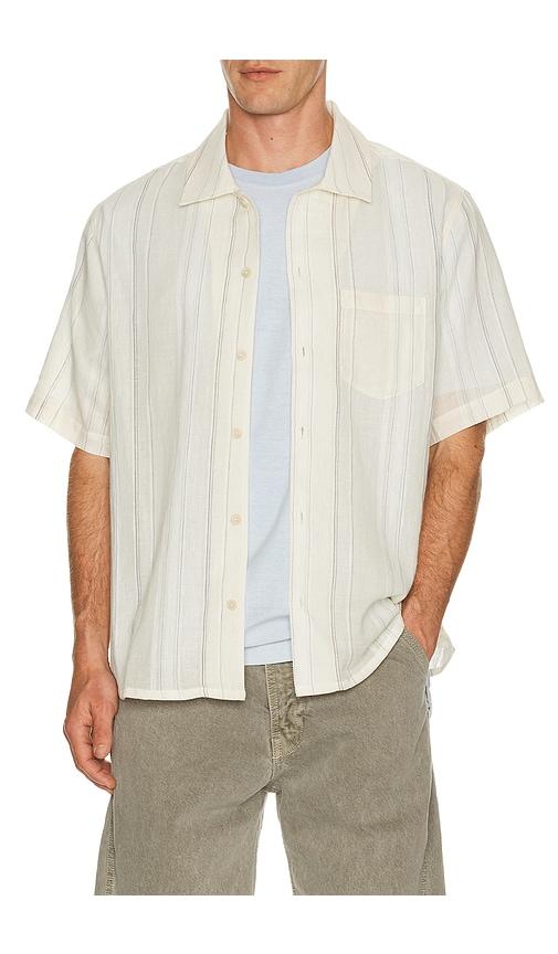 Asher Rick Camp Shirt in White by ASHER