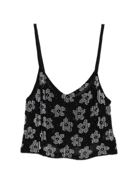 floral sequin top by ASHISH
