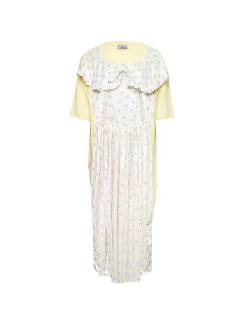 floral-print ruffled-collar dress by ASHLEY WILLIAMS