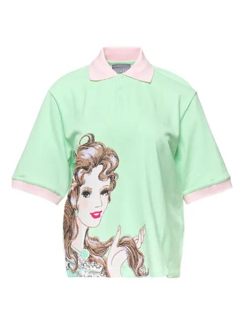 graphic-print polo shirt by ASHLEY WILLIAMS