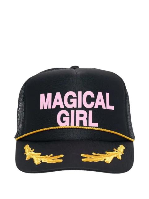 lettering-print trucker hat by ASHLEY WILLIAMS