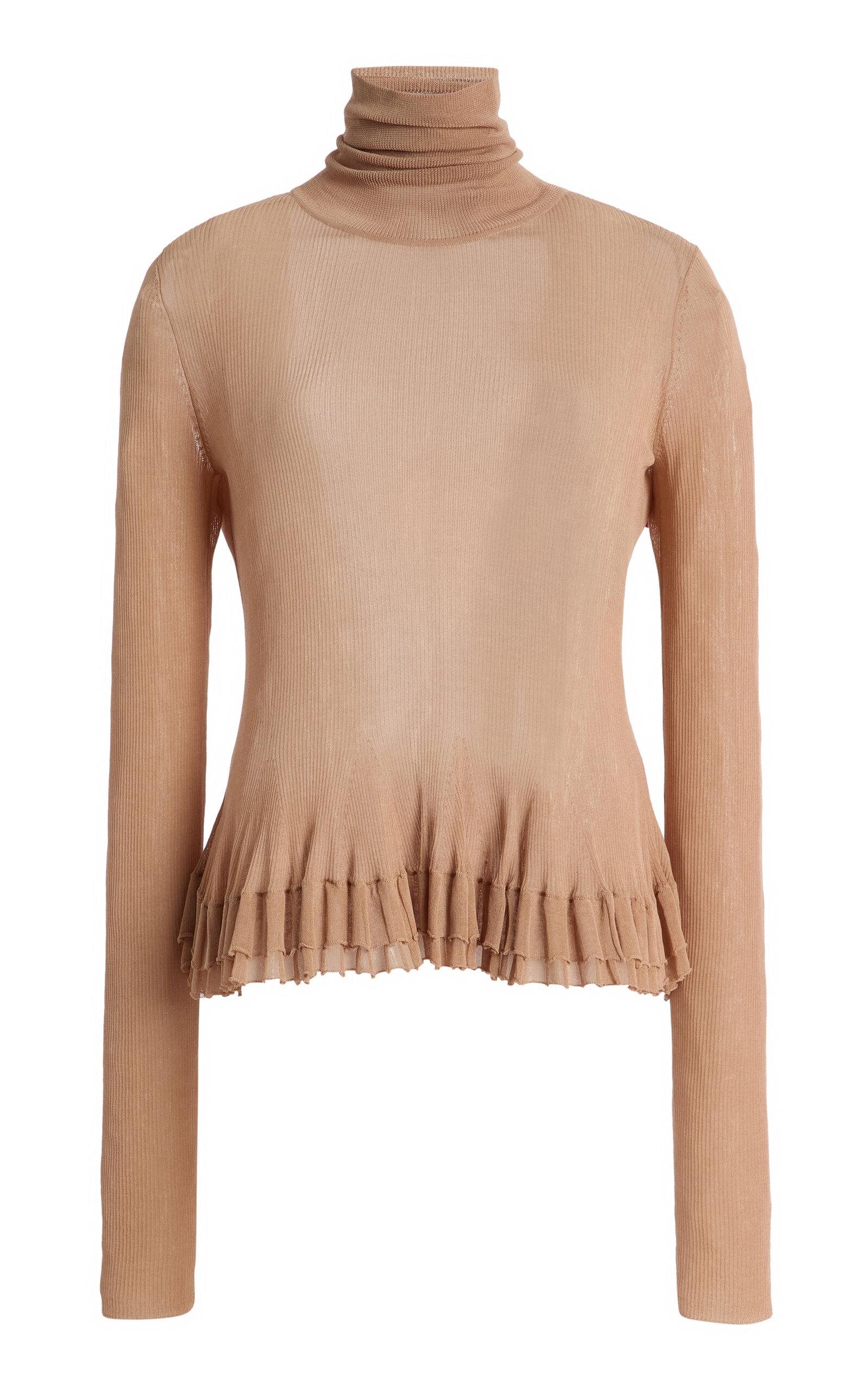 Ashlynerritt Knit Peplum Turtleneck Top -oda Operandi by ASHLYN