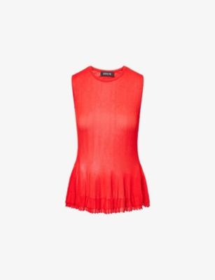 Bennett Peplum-Hem Knitted Top by ASHLYN