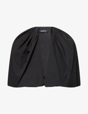 Juju Gathered Cotton-Blend Cape by ASHLYN