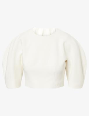 Kaes Round-Neck Woven Blouse by ASHLYN
