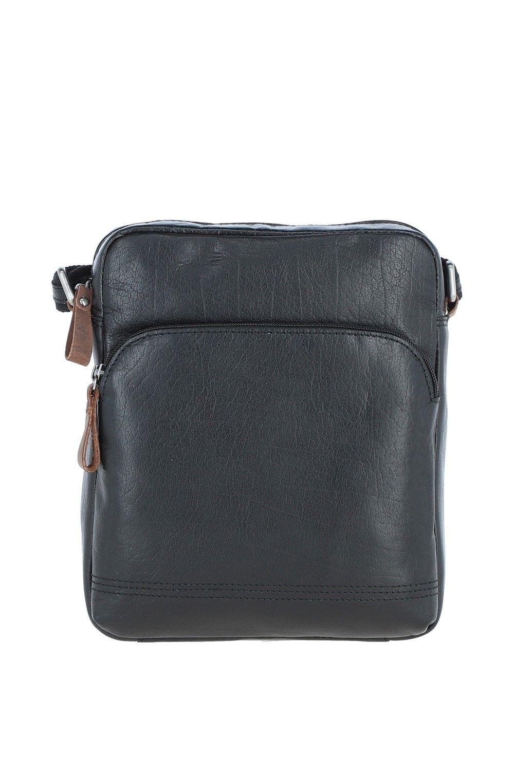 'Bruno' Real Leather Vintage Medium Flight Shoulder Bag by ASHWOOD LEATHER