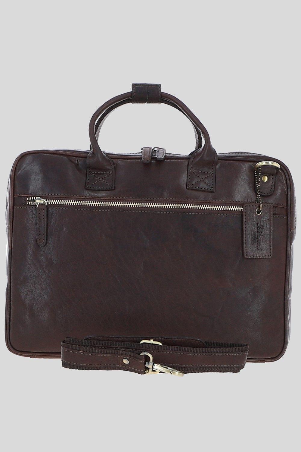 Classic Leather Laptop Bag by ASHWOOD LEATHER