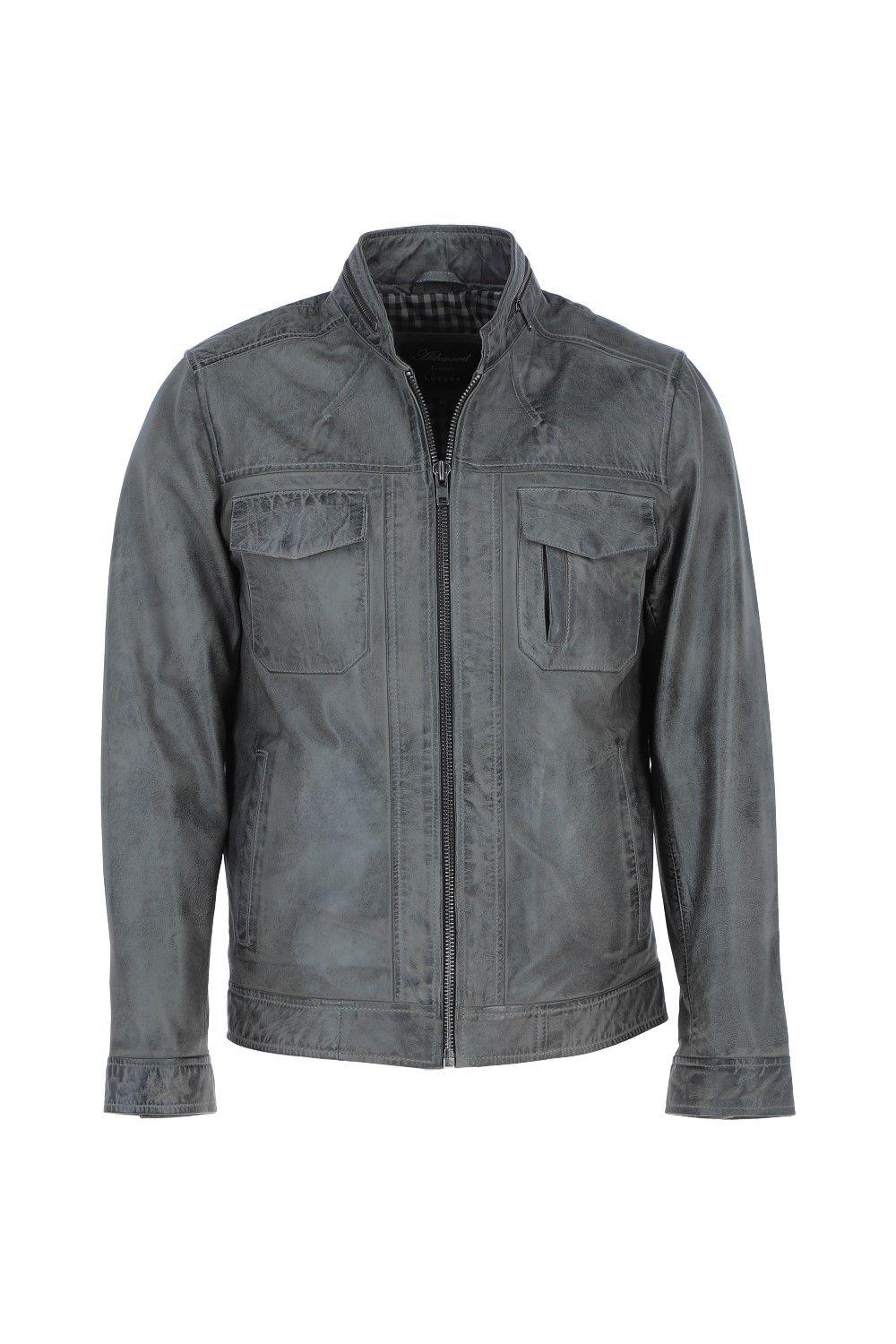 'Edinburgh' Real Leather Bomber Jacket by ASHWOOD LEATHER