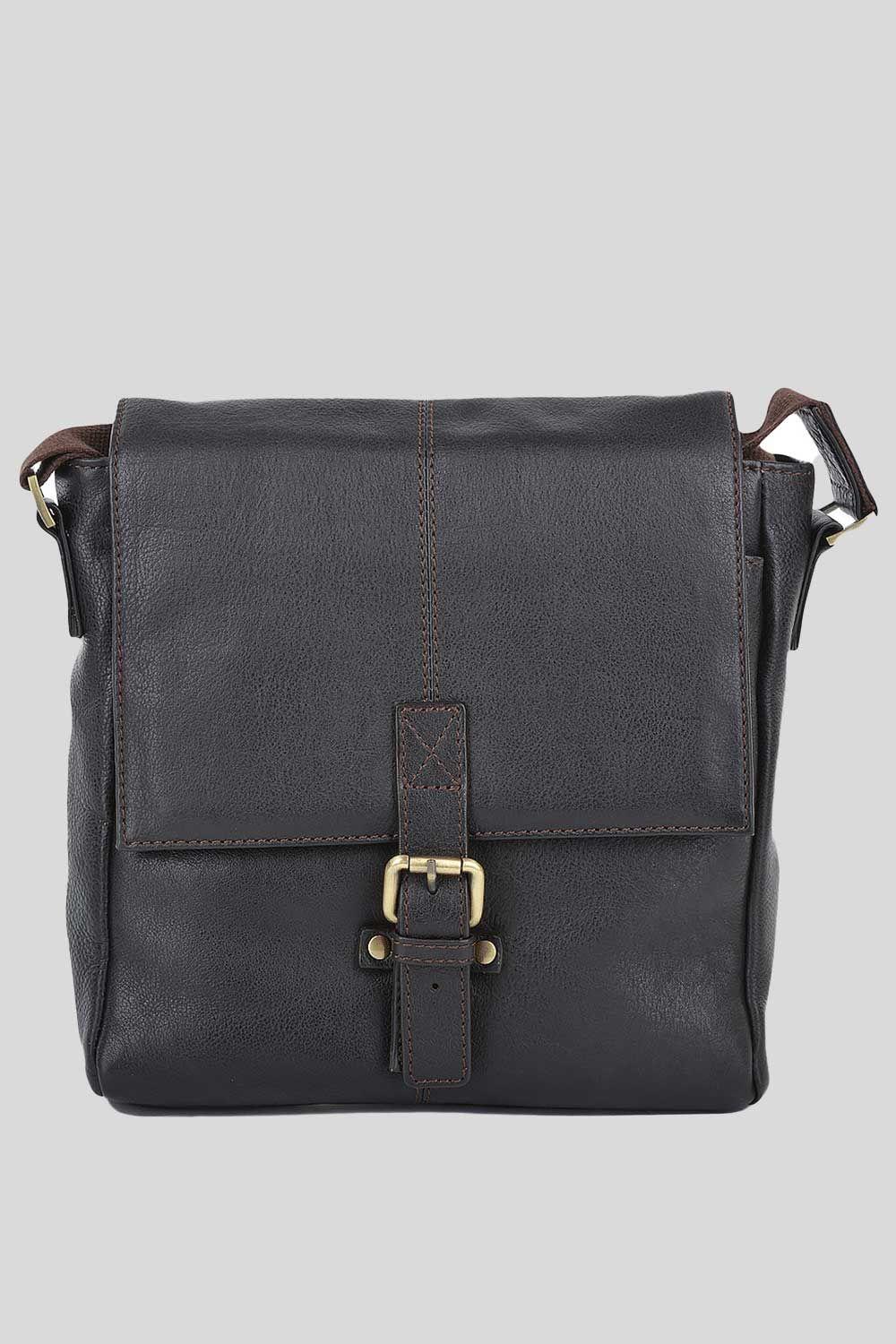 'Luigi' Small Real Leather Flight Side Bag by ASHWOOD LEATHER