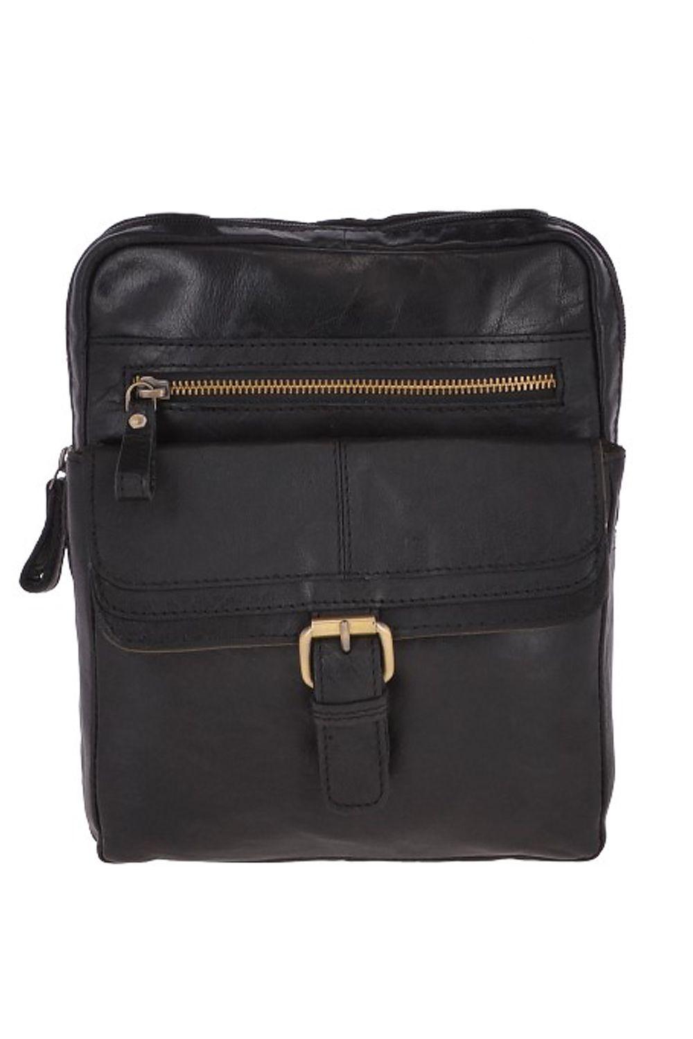 Real Leather Vintage Flight Shoulder Bag by ASHWOOD LEATHER