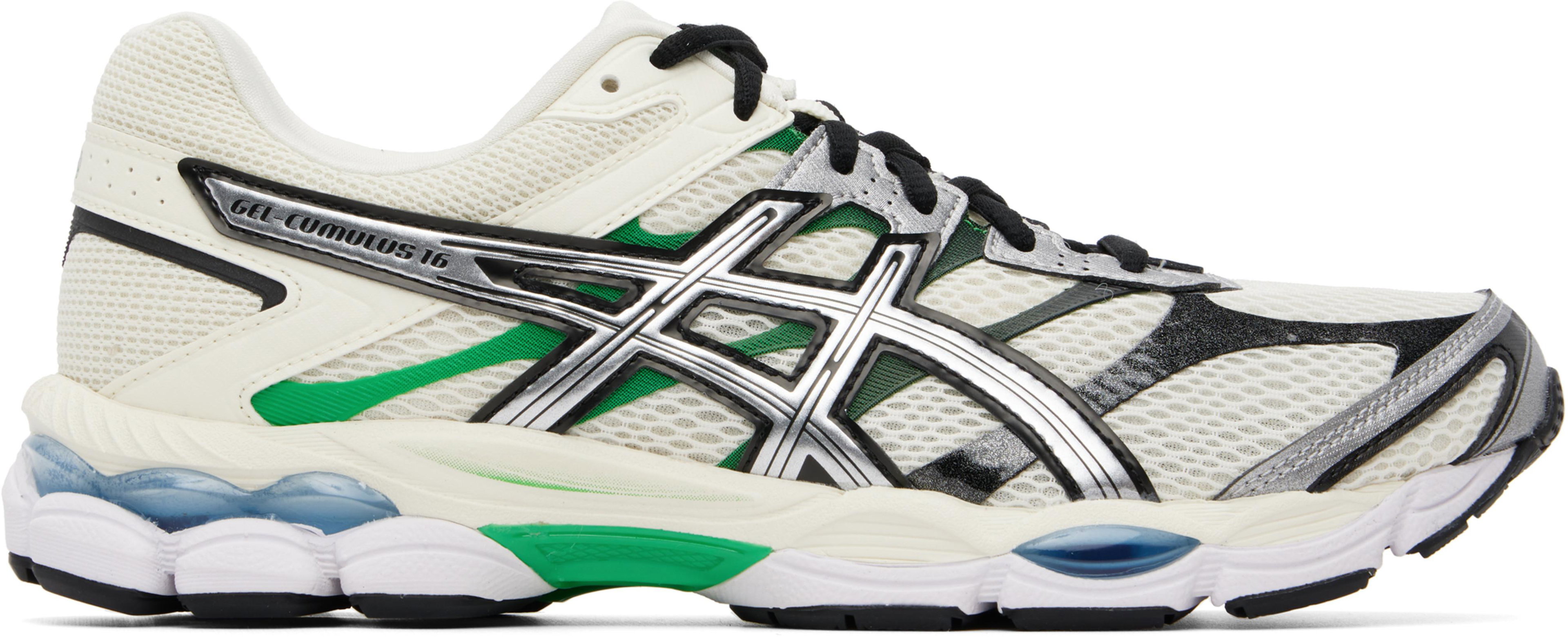Beige & Green Gel-Cumulus 16 Sneakers by ASICS