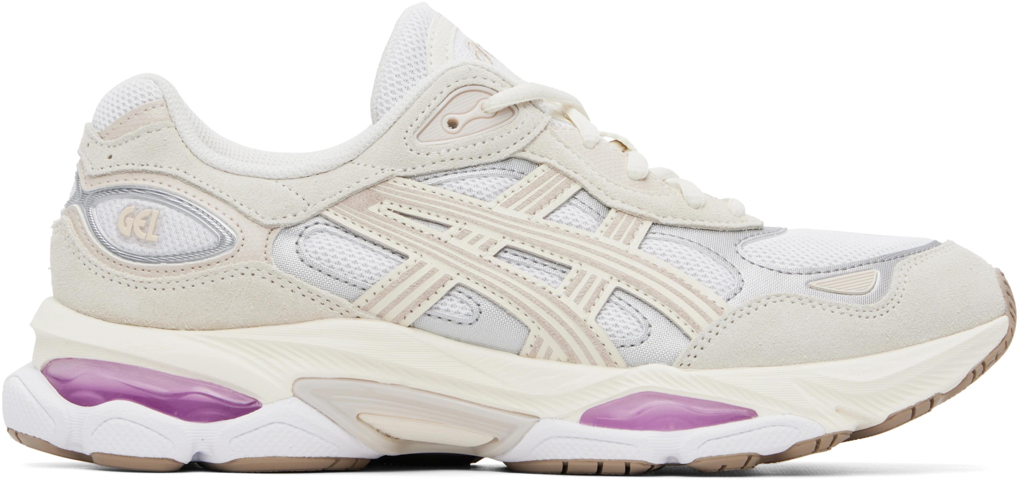 Off-White & Pink Gel-NYC 2.0 Sneakers by ASICS