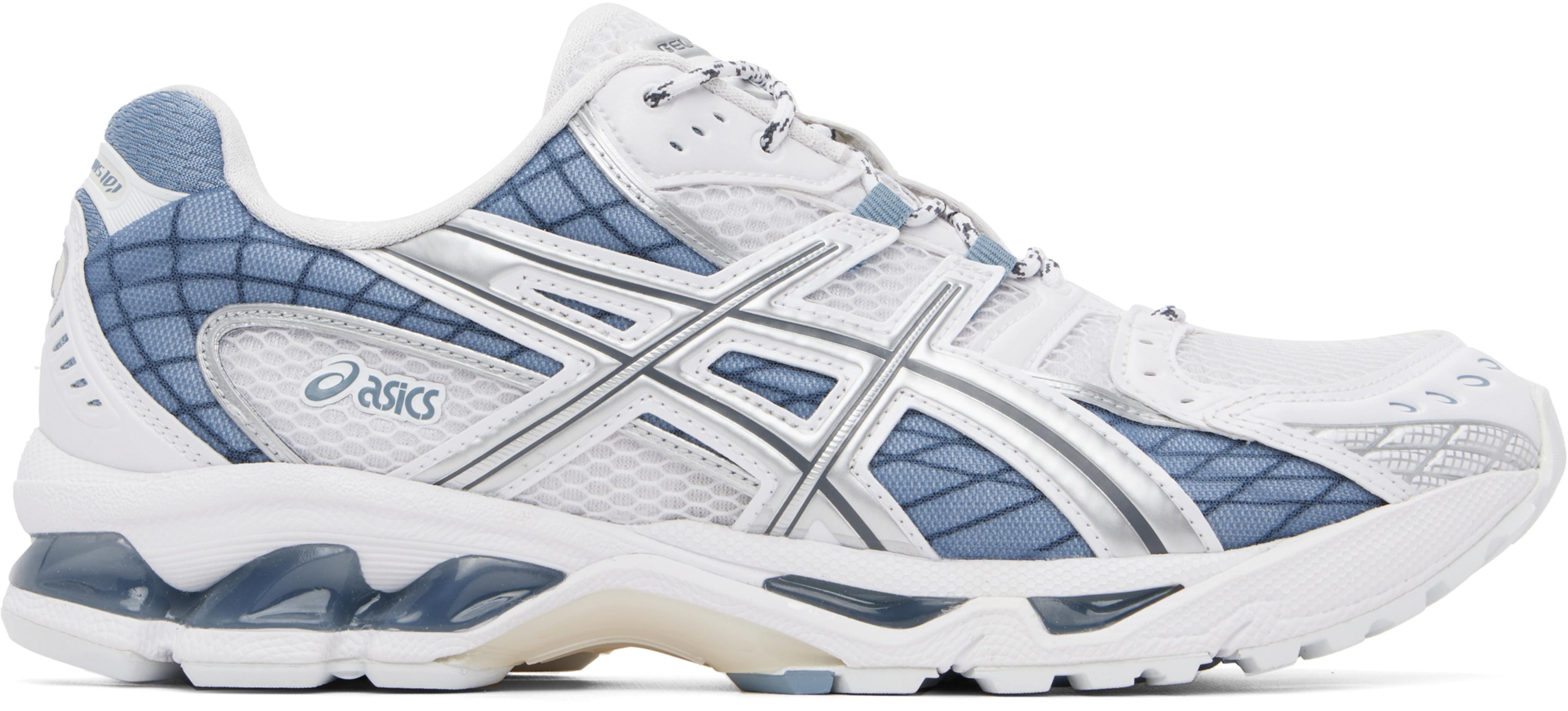 White & Blue Gel-Nimbus 10.1 Sneakers by ASICS
