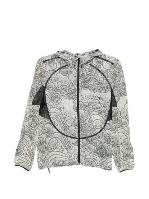 patterned hoodied windbreaker by ASICS